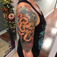 Octopus Tattoo by Lucy Lou
